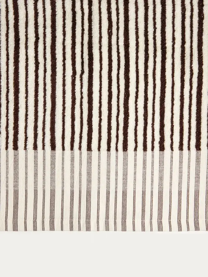 Ręcznik DEMI w brązowe paski 70x130 cm