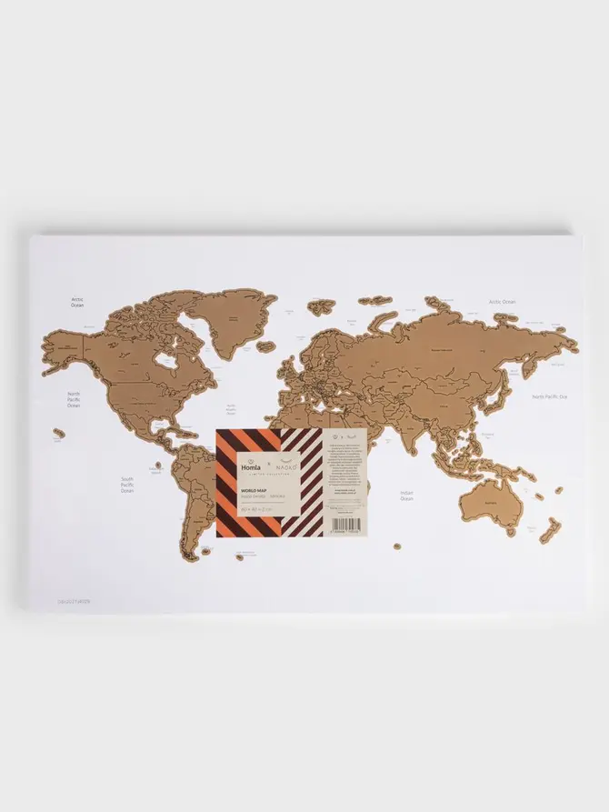 Mapa świata KESDO zdrapka 60x40x2 cm