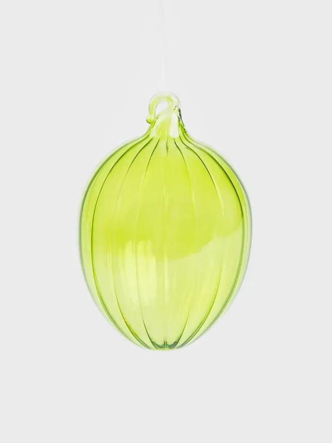Zawieszka NEVES ryflowana zielona 23 cm