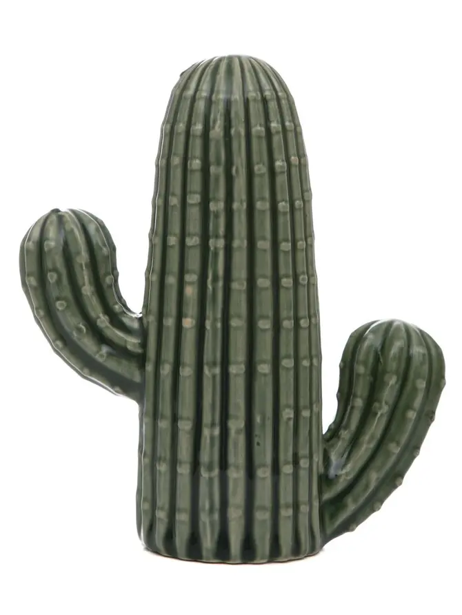 Dekoracja stojąca CACTUS kaktus ceramiczny 14x6x16 cm