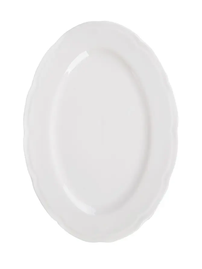 Naczynie do serwowania JASMINE owalne białe 30x21 cm