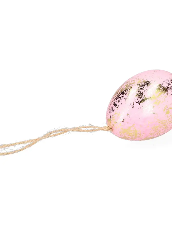 Zawieszka SPRINKLE jajko różowa 8 cm
