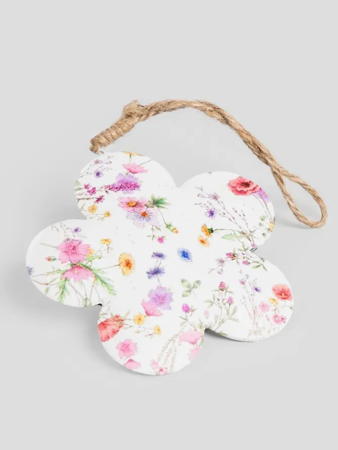 Zawieszka MEADOW FLOWERS wielkanocny metalowy kwiatek 10 cm