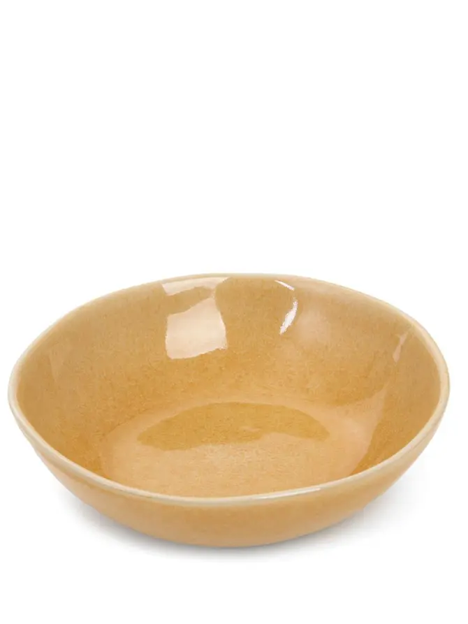 Talerz MYSTIC głęboki musztardowy 19 cm