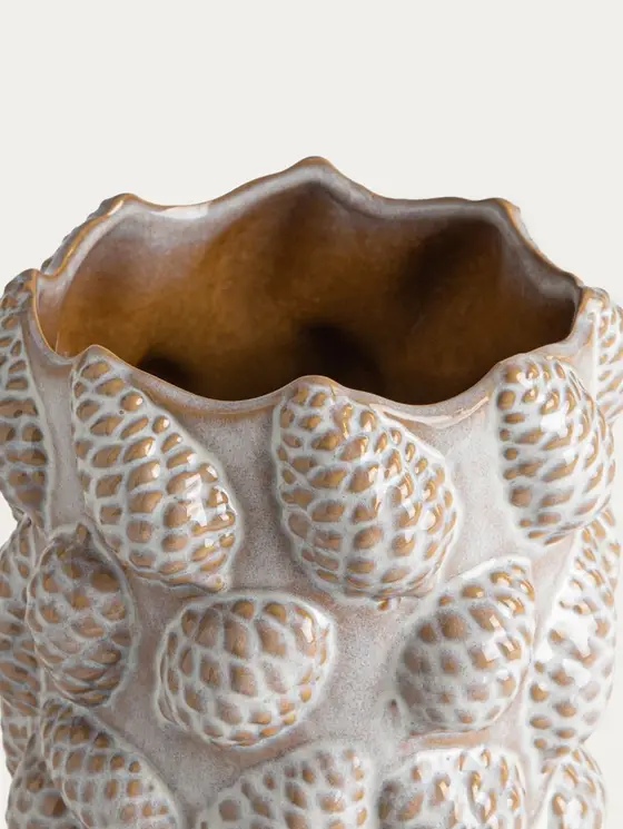 Wazon CLARION w szyszki ceramiczny 16x25 cm