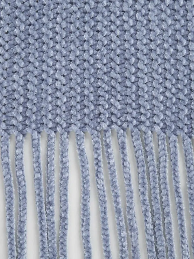Koc CHENILLE szenilowy niebieski 130x170