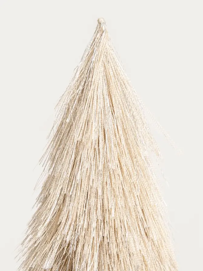 Dekoracja CANNE choinka sztuczna ecru 31 cm