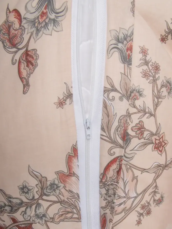 Pościel FLORAL PAISLEY bawełniana w różowe kwiaty 160x200 + 2*70x80 cm