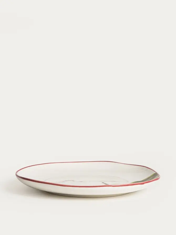 Talerz SKORD porcelanowy deserowy z burakiem 20 cm