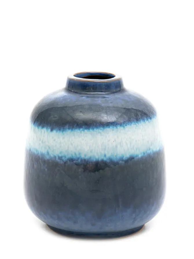 Wazon SOLETO ceramiczny granatowy 14,7x14,7x15 cm