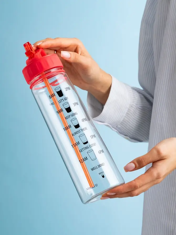 Butelka bidon AQUAFLOW różowa 900 ml