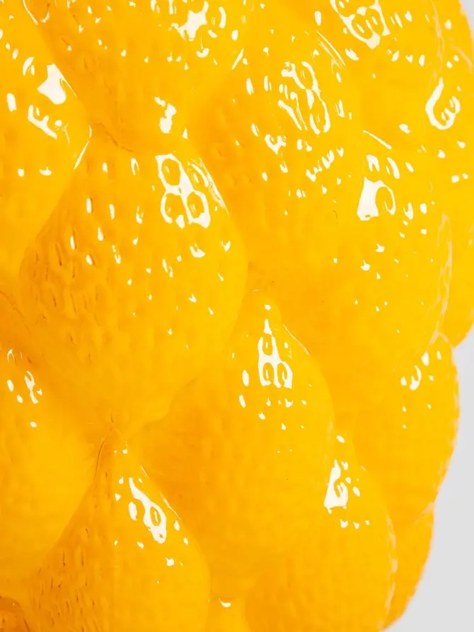 Wazon LEMONI szklany żółty 16,5x21 cm