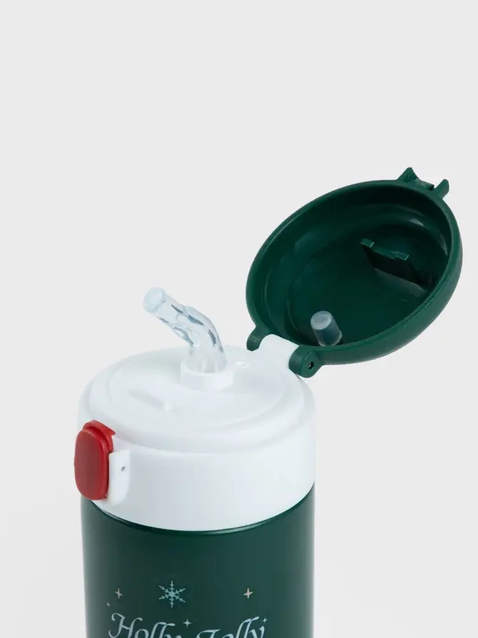 Termos WARMGLEE zielony z reniferem 380 ml