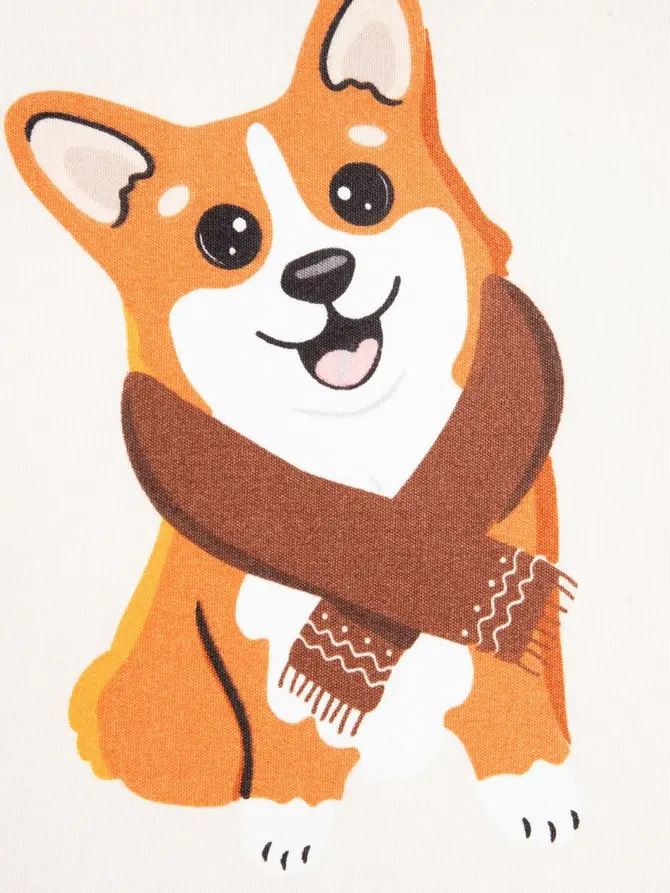 Pościel EC CORGI z mikrofibry w pieski Corgi 140x200 + 1*70x80 cm