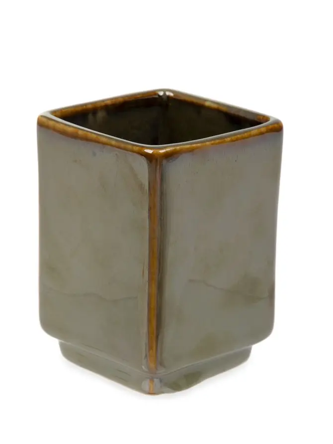 Kubek łazienkowy CORRA ceramiczny 7x7x10 cm