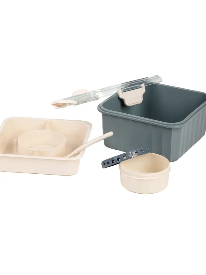 Lunchbox POPPIE z łyżeczką niebieski 2.15 l