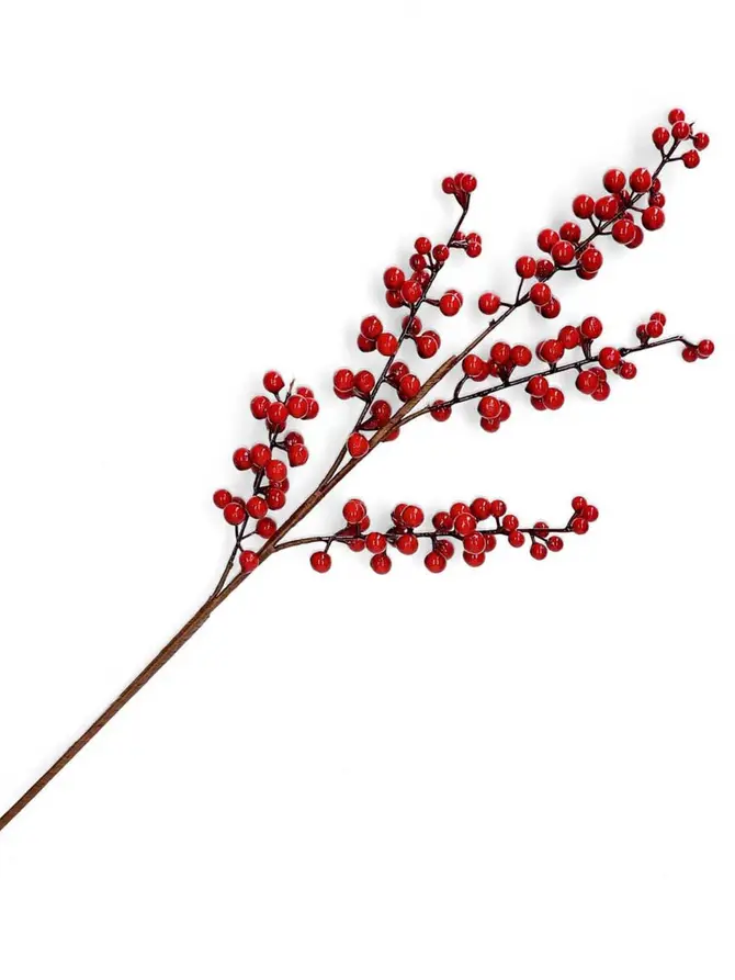 Gałązka REETA czerwona 75 cm