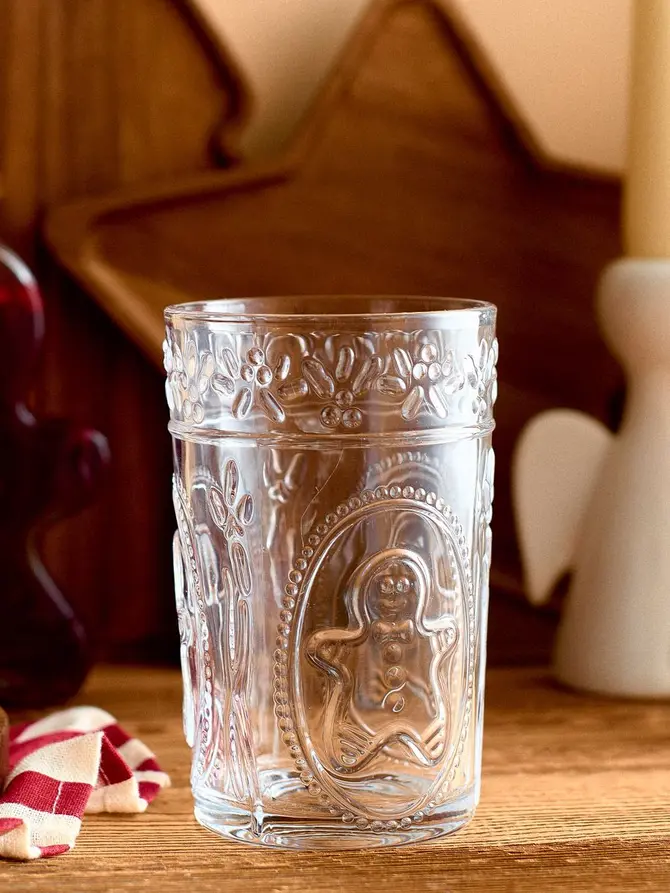 Szklanka TINGO transparentna ze wzorem 0,4 l