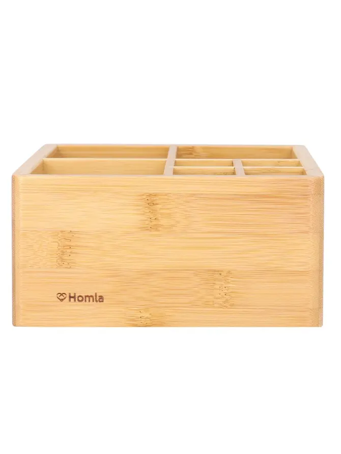 Organizer VATI bambusowy naturalny 15x15 cm