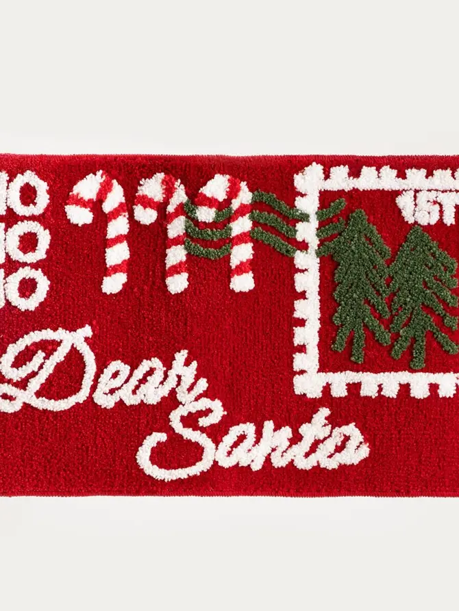 Dywanik łazienkowy DEAR SANTA Ze świątecznym motywem 70x45 cm