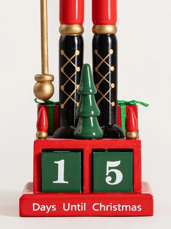 Figurka NUTCRACKER dziadek do orzechów kalendarz adwentowy 42 cm
