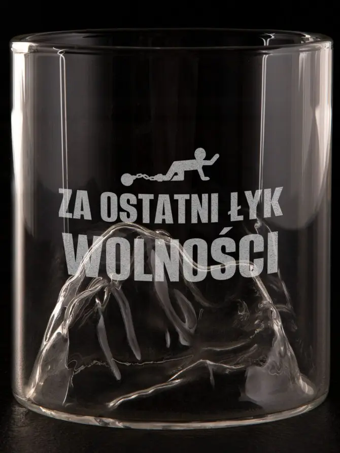 Szklanka PREPERSO ŁYK WOLNOŚCI do whisky 300ml