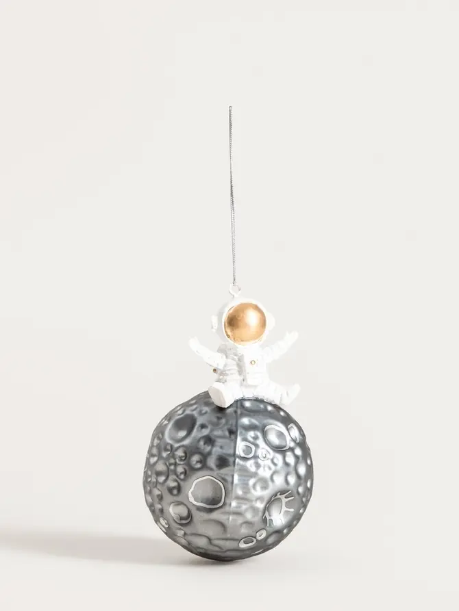 Bombka GLASSO kosmonauta na księżycu 11 cm
