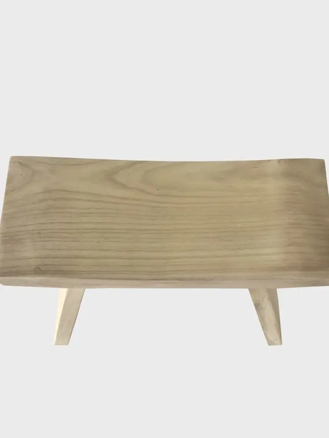Taboret NEGRO drewniany natural 50x20x40 cm