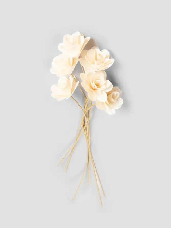 Bukiet kwiatów ALBA lilia wodna z drewna 50 cm