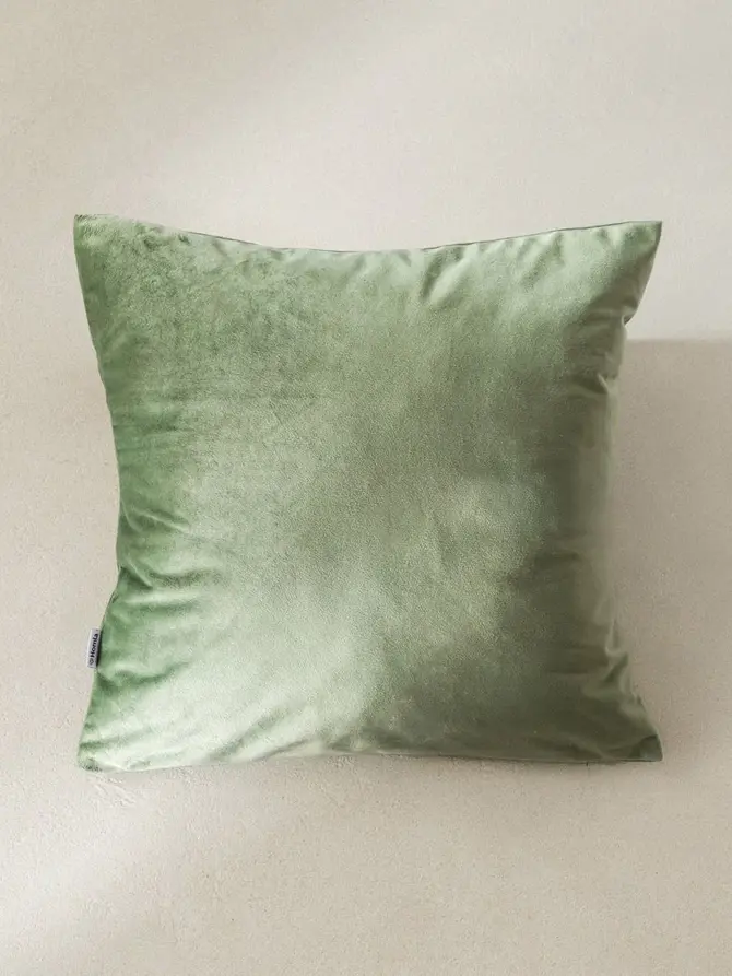 Poszewka GOSTA welwetowa pistacjowa 45x45 cm