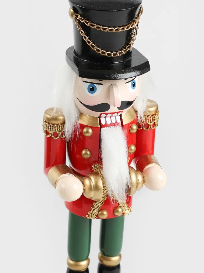 Figurka NUTCRACKER dziadek do orzechów z talerzami 30 cm