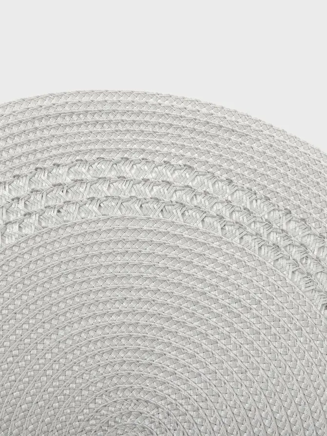 Podkładka do jadalni B2TRINA szara okrągła 38 cm