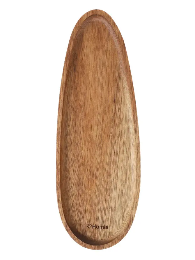 Taca MOOKA akacjowa podłużna 28x10 CM
