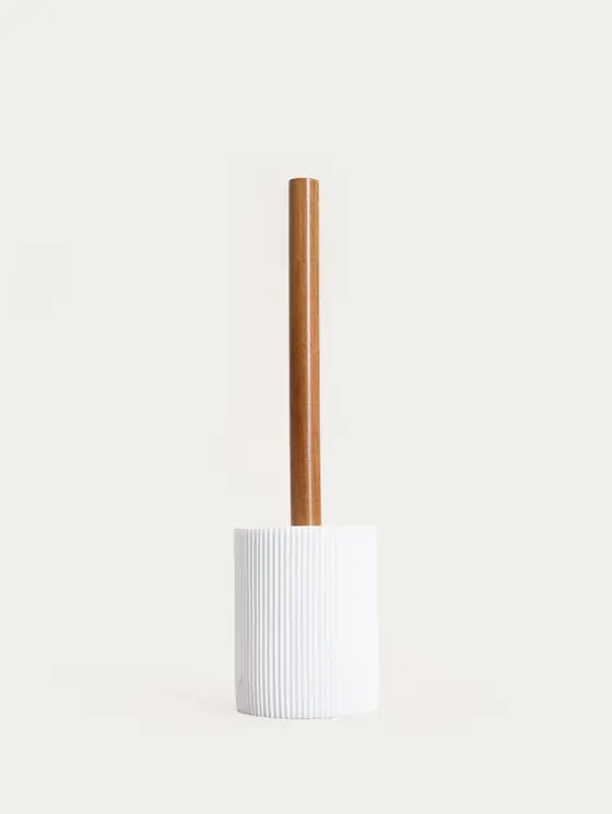 Szczotka do WC ARWYN z akacjową rączką 9,6x9,6x37,5 cm