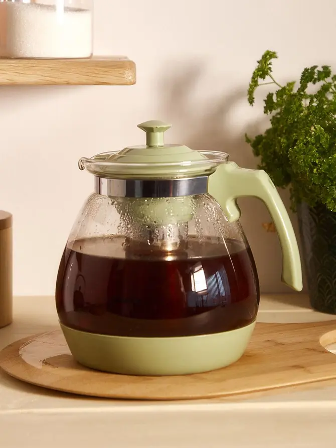 Dzbanek BEKER z zaparzaczem do kawy i herbaty pistacjowy 2,3 l