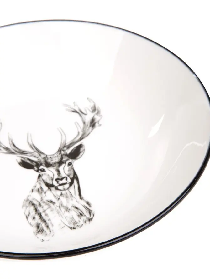 Talerz REINDEER głęboki z jeleniem 20 cm