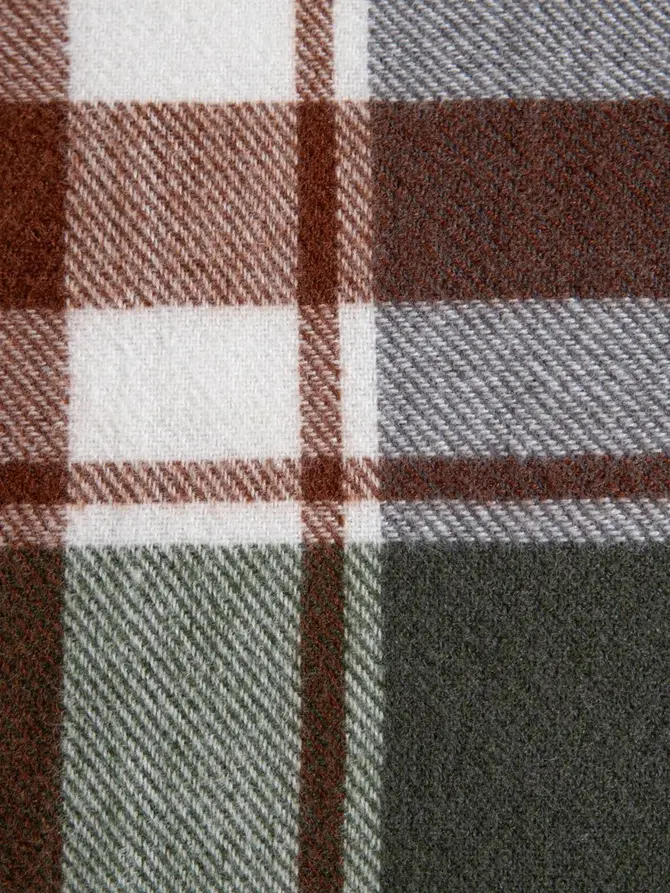 Poszewka MELROSE puszysta w kratę zielona 45x45 cm