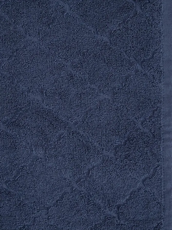 Ręcznik SAMINE Granatowy z marokańską koniczyną 50x90 cm