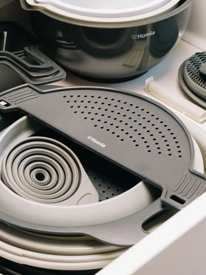Lejek EASY COOK silikonowy szary 11 cm