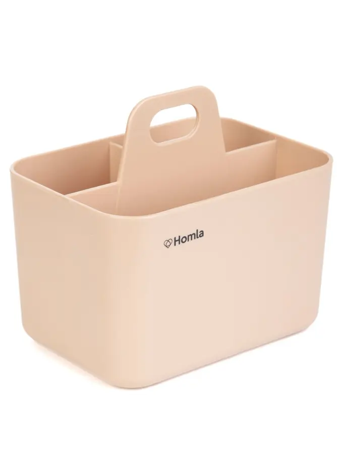 Organizer DELYTH plastikowy różowy mały 15x10,8x13,5 cm