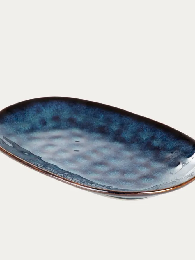 Półmisek CASPER owalny granatowy 16x25 cm