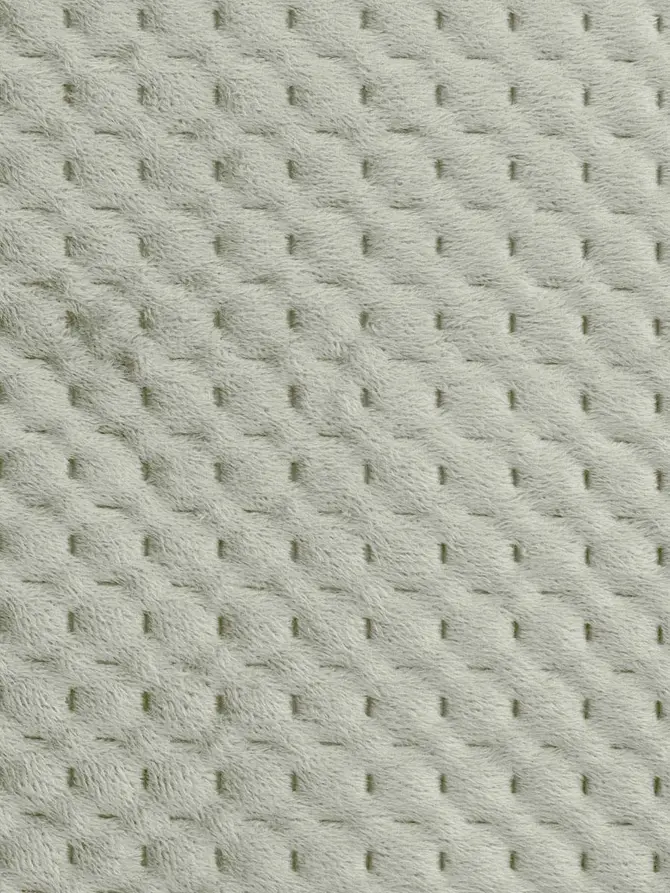 Narzuta ZEMI welurowa z wytłoczeniami pistacjowa 200x220 cm