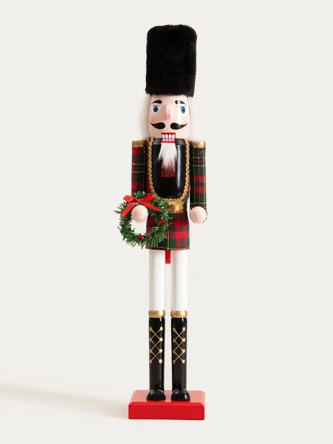 Figurka NUTCRACKER dziadek do orzechów ze stroikiem 50 cm