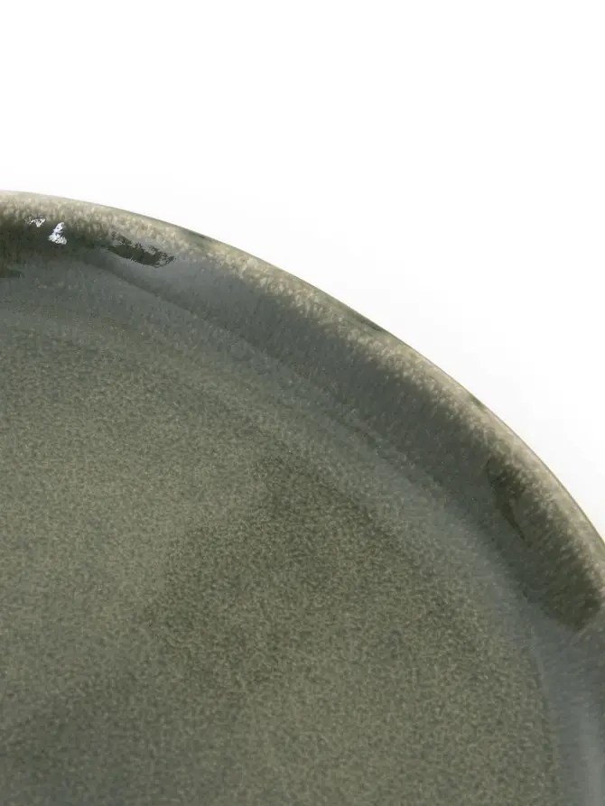 Talerz MYSTIC deserowy zielony 21 cm