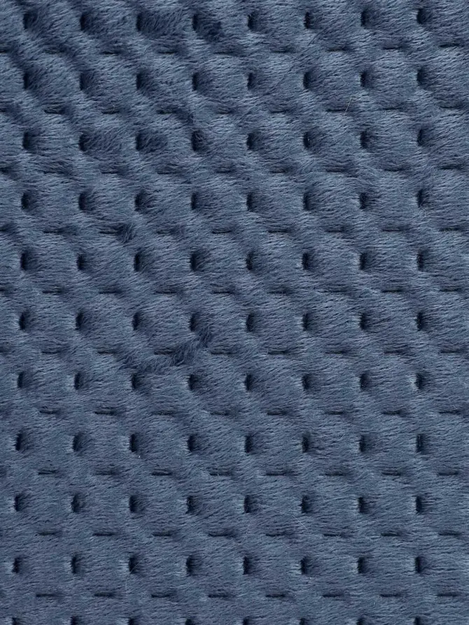 Narzuta ZEMI welurowa granatowa 200x220 cm