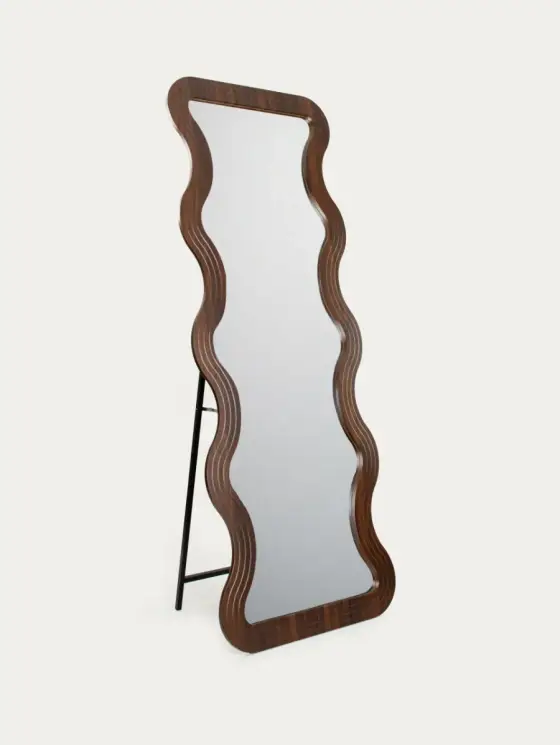 Lustro OREL drewniane faliste 60x160 cm