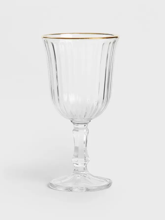 Kieliszek GLASSATO ze złotym rantem 0,18 L