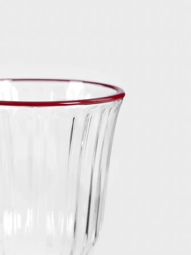 Kieliszek RANTI z czerwonym rantem 0,18 l