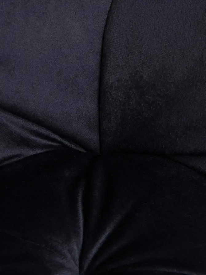 Fotel FLOSSI welurowy obrotowy czarny 57x61x80-90 cm