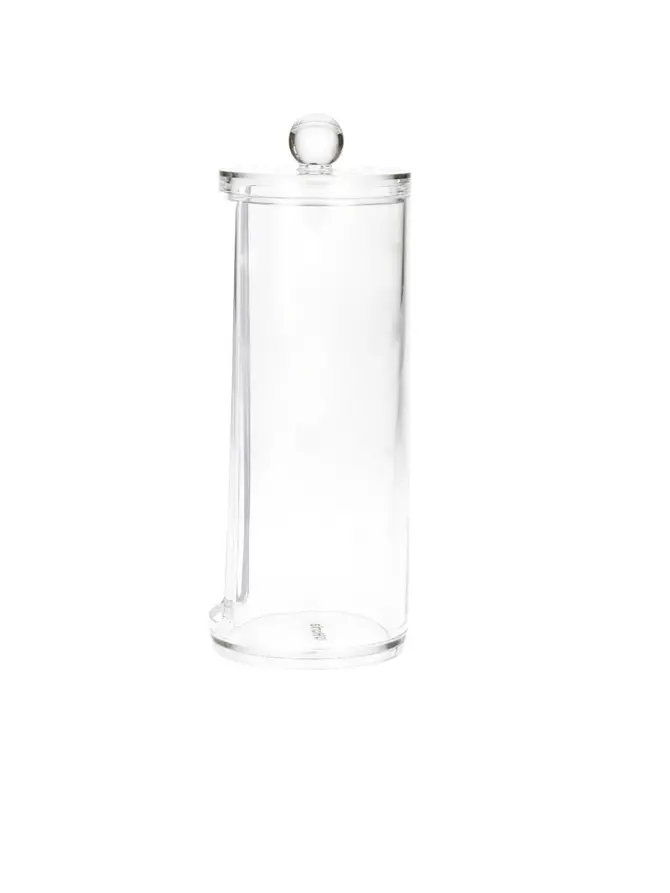Pojemnik FALSA na waciki transparentny 7x7x18 cm